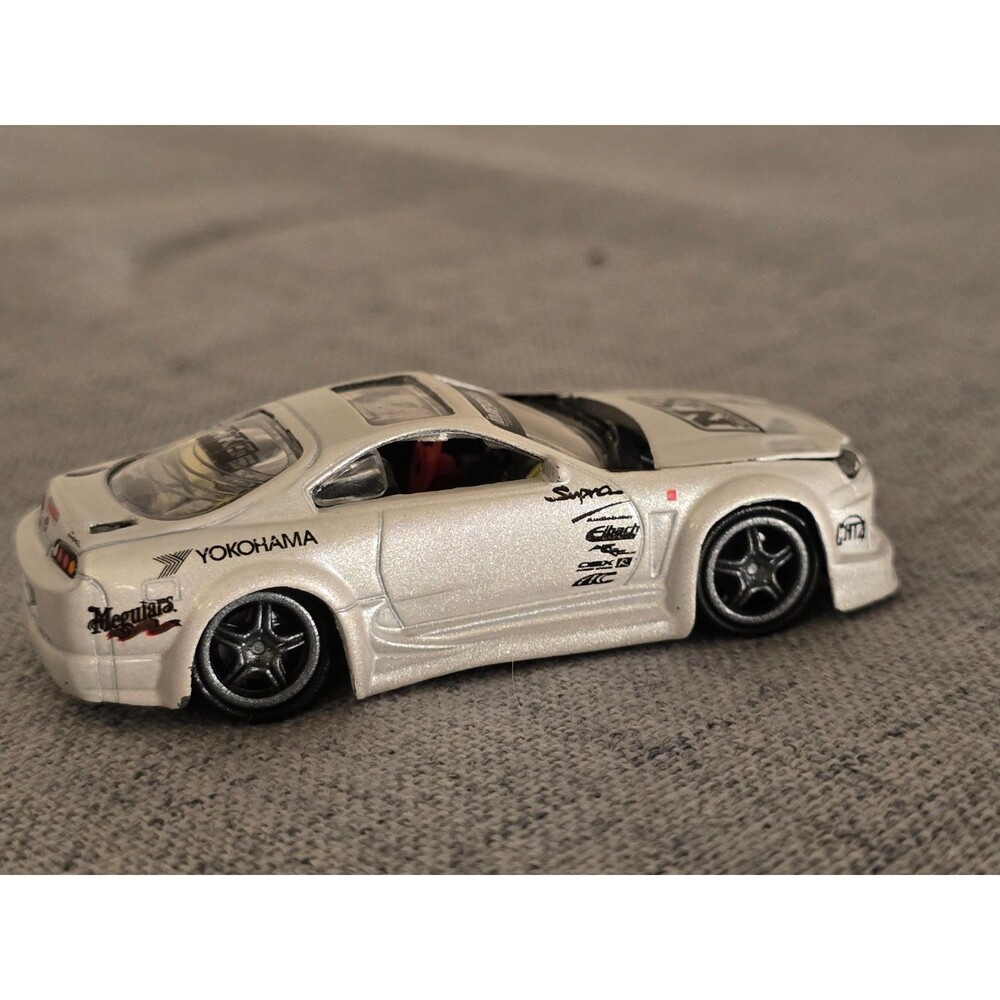 2002 Funline Muscle Machines 1/64 IMPORT Tuner 1997 TOYOTA Supra White MK4 JDM